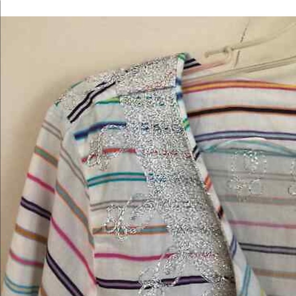 Calypso St. Barth White Rainbow Tunic Small - Picture 4 of 5